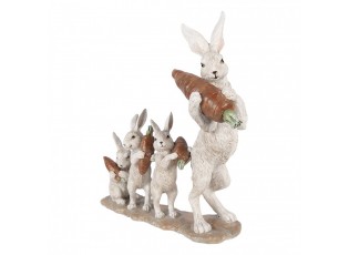 Dekorace zajíčcí s mrkvemi - 34*13*33 cm