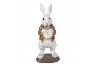 Decorative Figurine Rabbit 7x7x16 Cm White Plastic - 7*7*16 cm