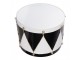 Christmas Decoration Figurine Drum ? 35x26 / ? 30x17 Cm White Black Metal - (2) ? 37*26 / ? 32*17 cm Clayre & Eef