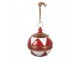 Christmas Decoration Figurine Christmas Bauble ? 31x36 Cm Red Metal - ? 31*36 cm Clayre & Eef