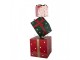 Christmas Decoration Figurine Gift 36x36x90 Cm Red Green Metal - 36*36*90 cm Clayre & Eef