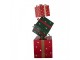 Christmas Decoration Figurine Gift 36x36x90 Cm Red Green Metal - 36*36*90 cm Clayre & Eef