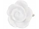Keramická úchytka Růže bílá - pr 4,5 cm