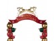 Large Christmas Arch With LED Lighting 263x55x309 Cm Red Metal - LED 263*55*309 cm Clayre & Eef