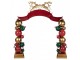 Large Christmas Arch With LED Lighting 263x55x309 Cm Red Metal - LED 263*55*309 cm Clayre & Eef