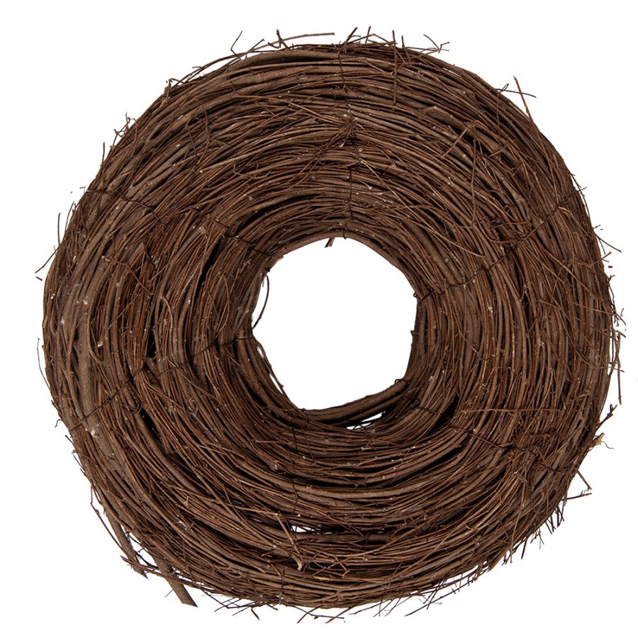Přírodní hnědý proutěný jilmový věnec Elm S - Ø 30*10 cm