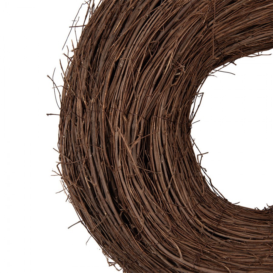 Přírodní hnědý proutěný jilmový věnec Elm S - Ø 30*10 cm