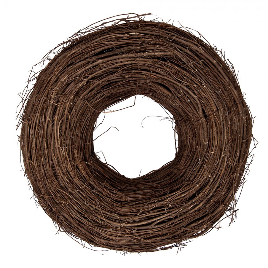 Přírodní hnědý proutěný jilmový věnec Elm M - Ø 40*12 cm