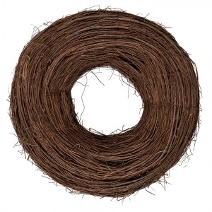 Přírodní hnědý proutěný jilmový věnec Elm L - Ø 50*14 cm