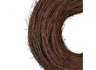 Přírodní hnědý proutěný jilmový věnec Elm L - Ø 50*14 cm