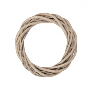 Přírodní šedý ratanový věnec Rattan XXS - Ø 10*2 cm