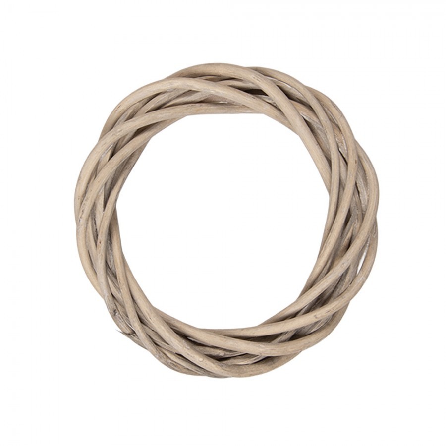 Přírodní šedý ratanový věnec Rattan XXS - Ø 10*2 cm
