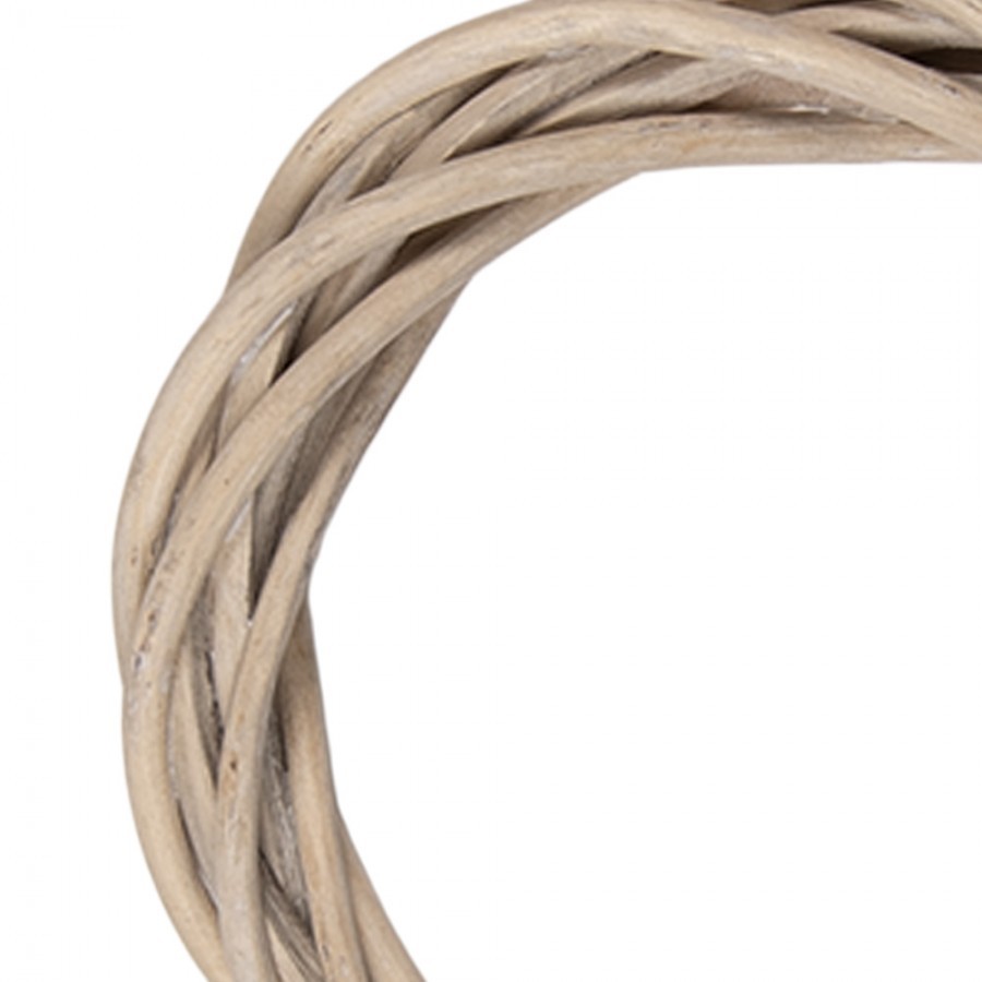 Přírodní šedý ratanový věnec Rattan XXS - Ø 10*2 cm