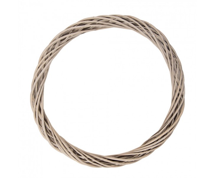 Přírodní ratanový věnec Wreath Rattan XL - Ø 50*5 cm Clayre & Eef