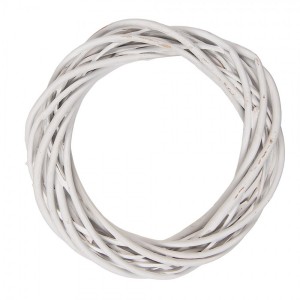 Přírodní bílý ratanový věnec Rattan XS - Ø 20*4 cm