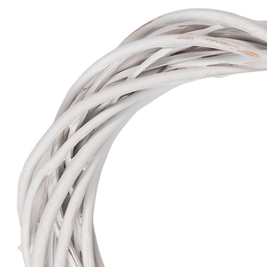 Přírodní bílý ratanový věnec Rattan XS - Ø 20*4 cm