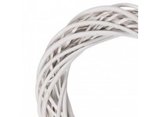 Přírodní bílý ratanový věnec Rattan S - Ø 30*6 cm
