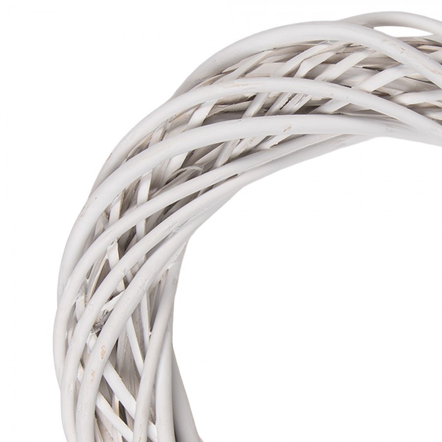 Přírodní bílý ratanový věnec Rattan S - Ø 30*6 cm