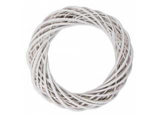 Přírodní bílý ratanový věnec Rattan M - Ø 40*7 cm