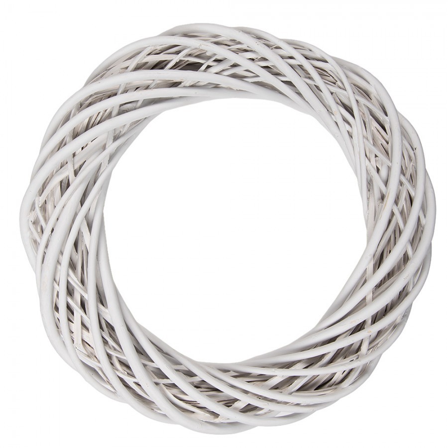 Přírodní bílý ratanový věnec Rattan M - Ø 40*7 cm