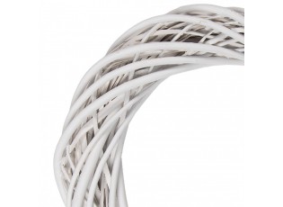 Přírodní bílý ratanový věnec Rattan M - Ø 40*7 cm