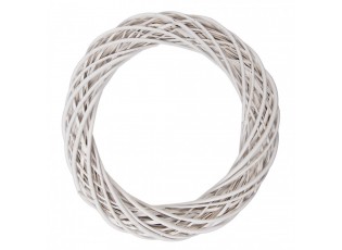 Přírodní bílý ratanový věnec Rattan L - Ø 50*9cm