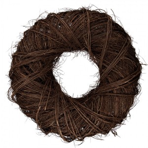 Masivní přírodní proutěný hnědý věnec Wreath XL - Ø 80*23 cm