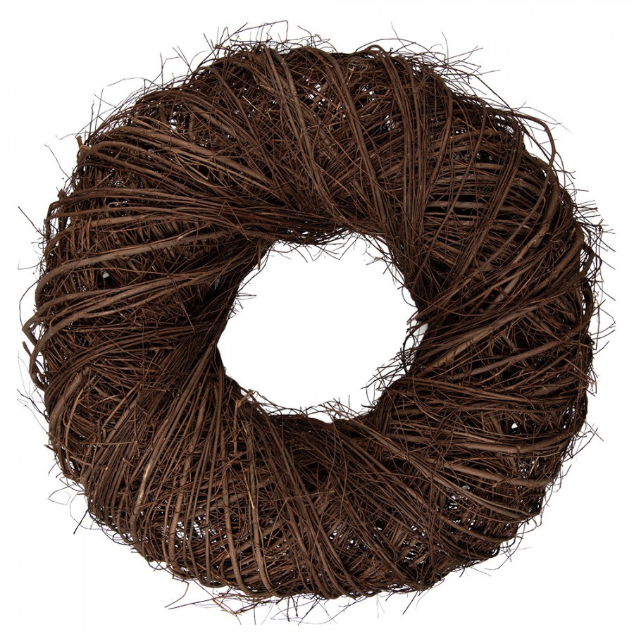Masivní přírodní proutěný hnědý věnec Wreath L - Ø 60*18 cm