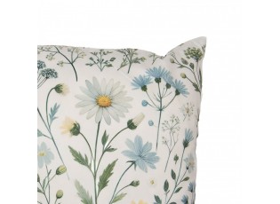 Béžový povlak na polštář s lučními květy I - 45*45cm