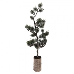 Dekorativní svítící jehličnatý stromek na podstavci Bonsai Tree LED S - 20*17*60 cm / 3*AAA