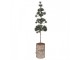 Mini Artificial Christmas Tree 14x14x60 Cm Green Wood - 14*14*60 cm Clayre & Eef