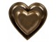 Zlatý antik dekorační podnos srdce Heart - 21*21*2 cm Clayre & Eef