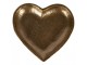 Zlatý antik dekorační podnos srdce Heart - 14*14*2 cm Clayre & Eef