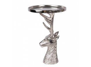 Decorative Bowl ? 25x38 Cm Silver Colored Aluminium Deer - ? 25*38 cm