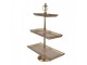 Béžovo zlatý antik dekorační etažér Raw Gold - 34*17*50 cm Clayre & Eef