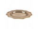Zlatá antik dekorační oválná miska podnos Raw Gold - 31*22*3 cm Clayre & Eef