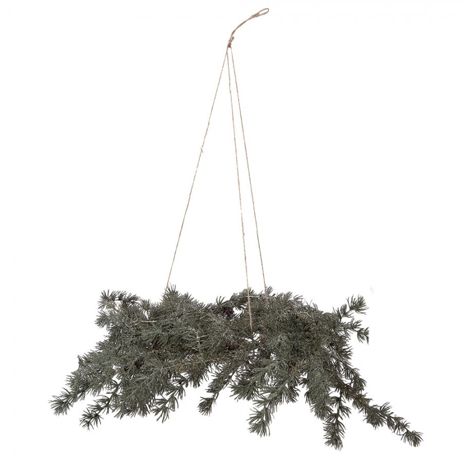 Závěsný vánoční umělý věnec Christmas Wreath Led - Ø 60*8 cm / 3*AA