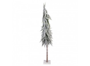 Elegantní zasněžený jehličnan na podstavci – Dotek zimní magie - Ø 15*80 cm