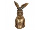 Decorative Figurine Rabbit 27x17x51 Cm Gold Colored Plastic - 27*17*49 cm Clayre & Eef