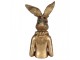 Decorative Figurine Rabbit 27x17x51 Cm Gold Colored Plastic - 27*17*49 cm Clayre & Eef