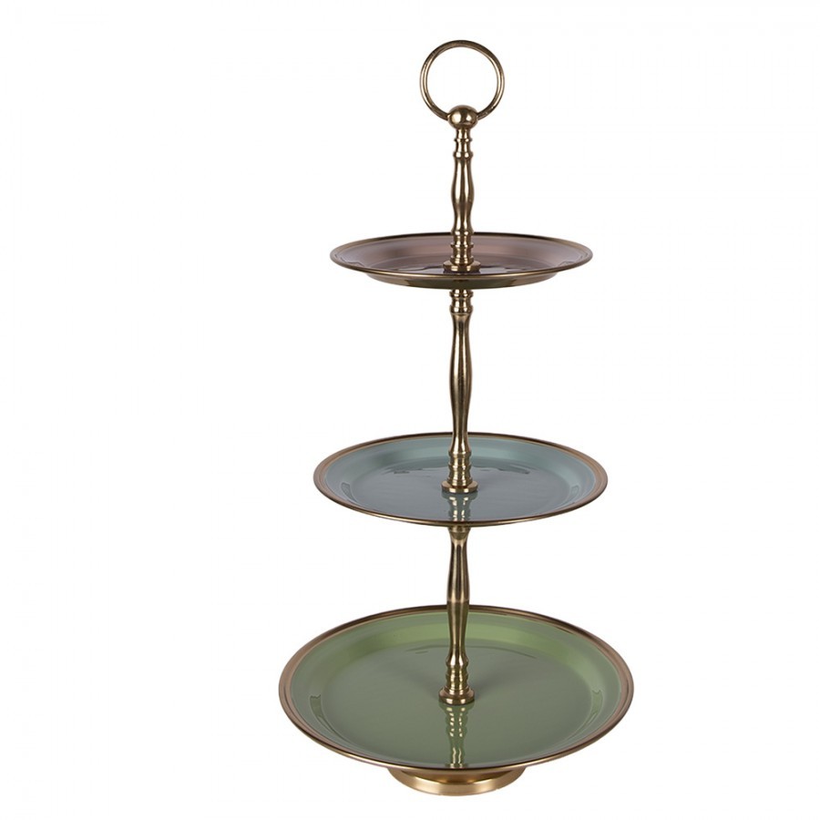 Etagere 3 Layer ? 27x51 Cm Green Stainless Steel - ? 27*51 cm