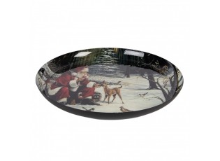 Decorative Bowl ? 28x3 Cm White Metal - ? 28*3 cm