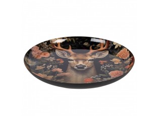 Decorative Bowl ? 28x3 Cm Black Metal - ? 28*3 cm