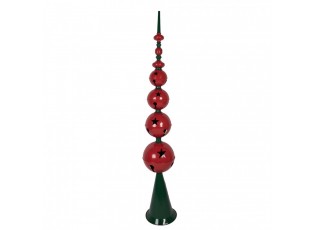 Christmas Decoration Figurine ? 31x193 Cm Red Green Metal - ? 31*193 cm