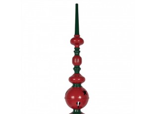 Christmas Decoration Figurine ? 31x193 Cm Red Green Metal - ? 31*193 cm
