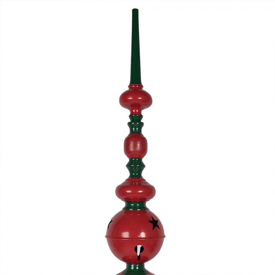 Christmas Decoration Figurine ? 31x193 Cm Red Green Metal - ? 31*193 cm