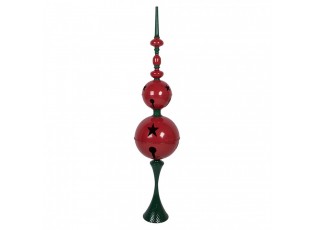 Christmas Decoration Figurine ? 31x142 Cm Red Green Metal - ? 31*145 cm