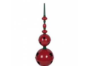 Christmas Decoration Figurine ? 31x142 Cm Red Green Metal - ? 31*145 cm