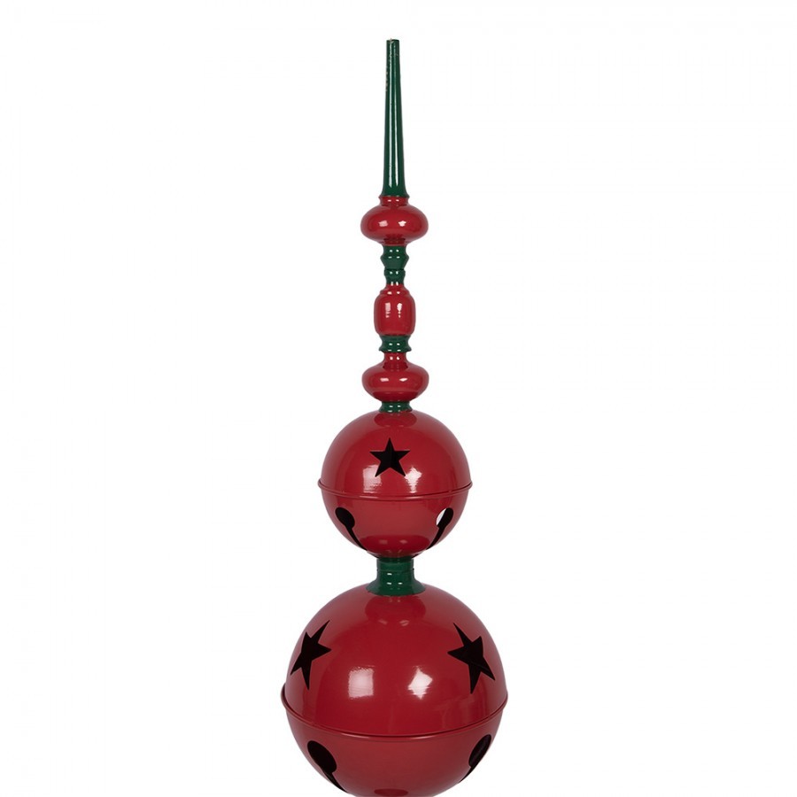 Christmas Decoration Figurine ? 31x142 Cm Red Green Metal - ? 31*145 cm