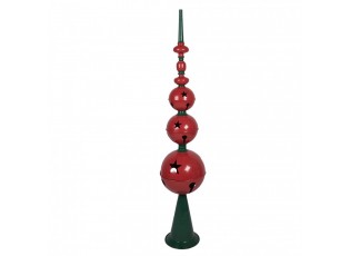 Christmas Decoration Figurine ? 31x153 Cm Red Green Metal - ? 31*153 cm
